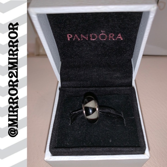 ♣️Pandora Black and White Diamond Murano - Picture 1 of 5